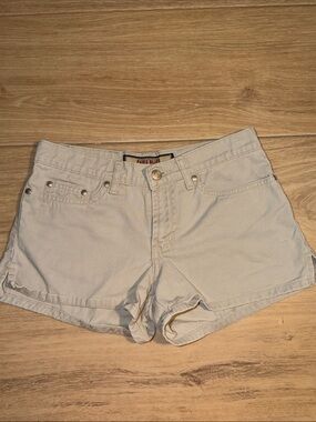 Paris Blues Cream low-Rise khaki shorts y2k style size 1